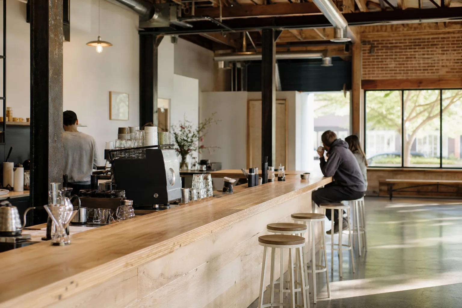 The service counter inside the Stumptown Coffee cafe on SE Division in Portland